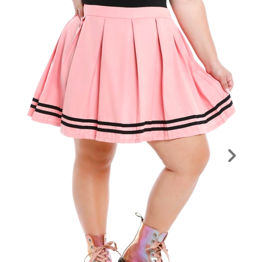 Hot Topic Pink Cheer Skirt